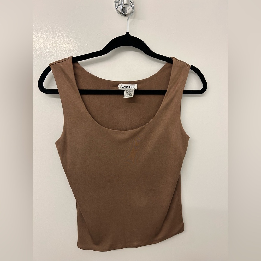 Like-New Silk camel tank